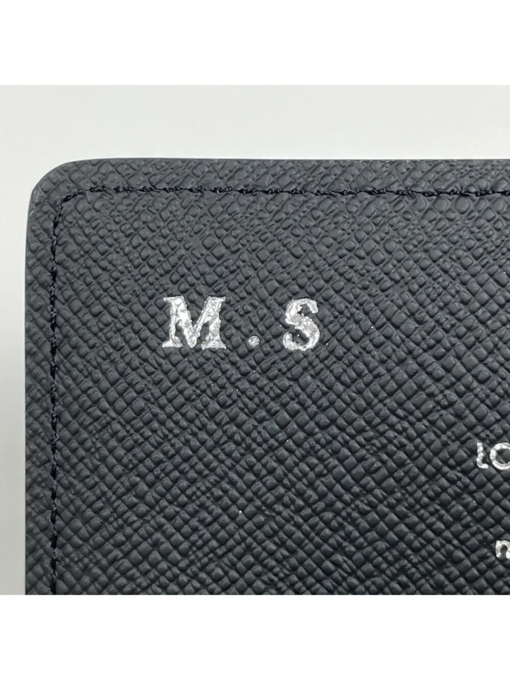 Louis Vuitton Envelope Business Card Holder Case Damier Graphite Black